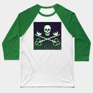 Cyberpunk Skull Baseball T-Shirt